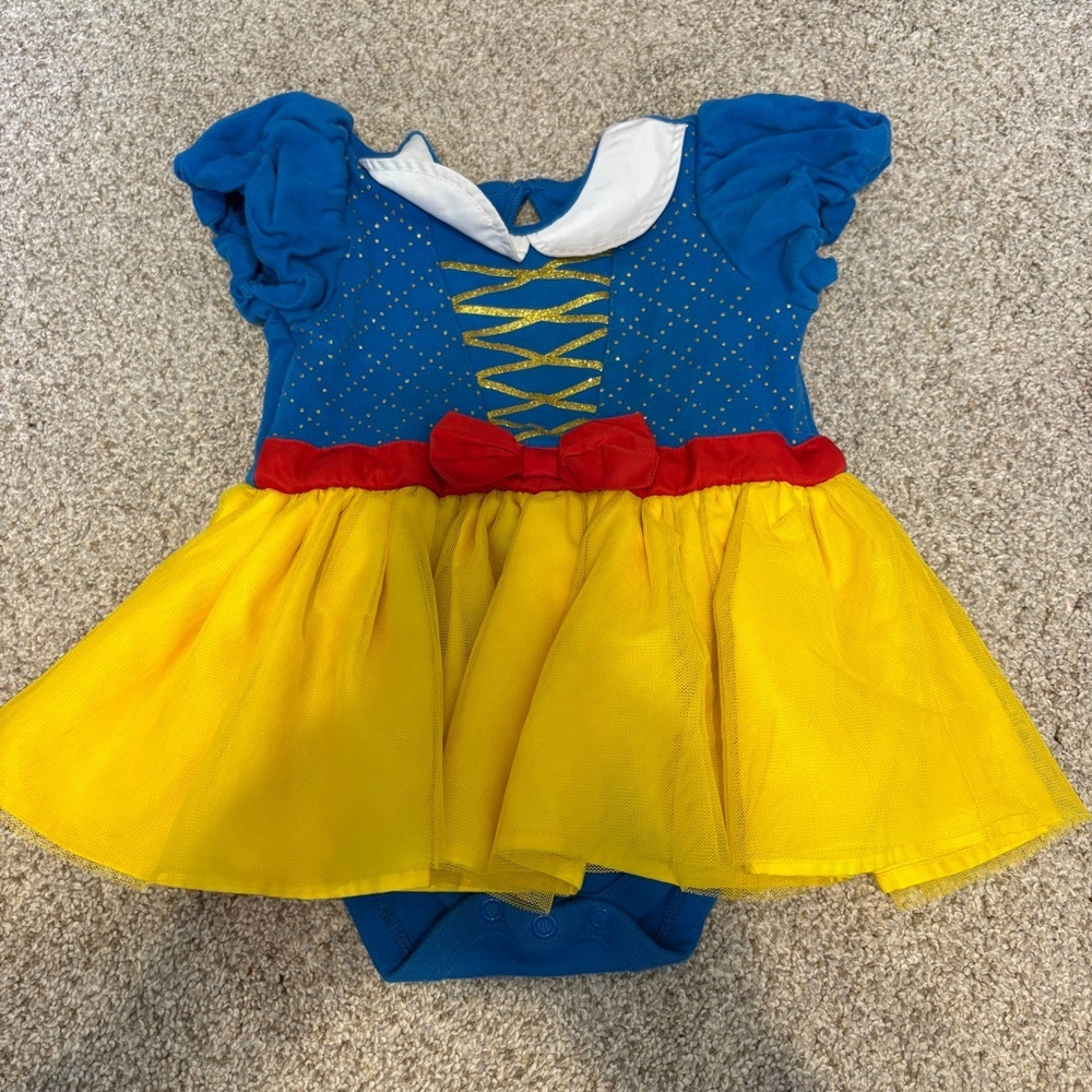 Disney Snow White Skirted One Piece Bodysuit Baby Toddler 18-24 months Princess